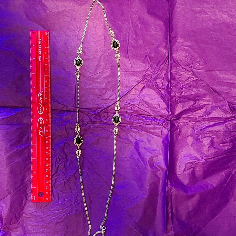 Black and silver necklace